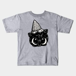 Halloween Ice Cream Cat Kids T-Shirt